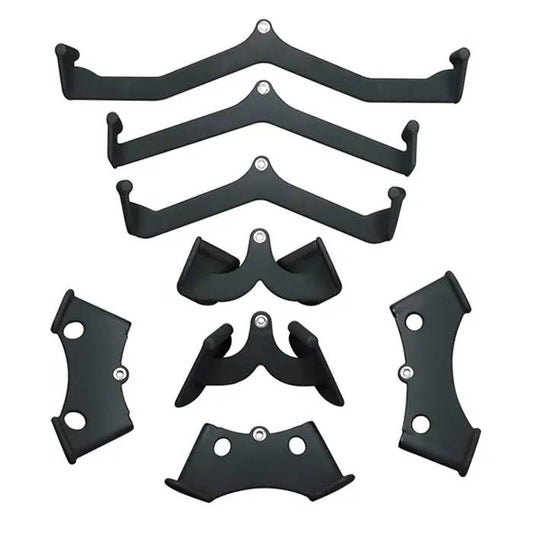 SET IMPUGNATURE 8 ACCESSORI Pull Down Bar Access, accessorio per allenamento per palestra, fitness, sollevamento pesi, braccia per allenamento della forza, tricipiti, schiena, spalle
