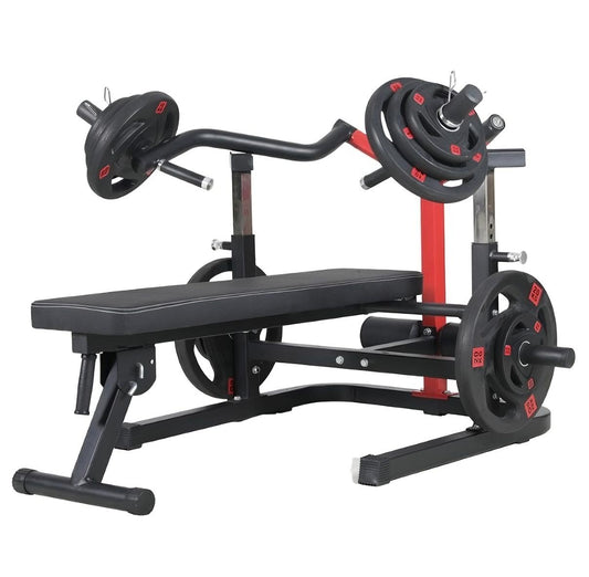 Panca Convergente Inclinabile Regolabile Bench Press Machine Supporto 100kg a lato