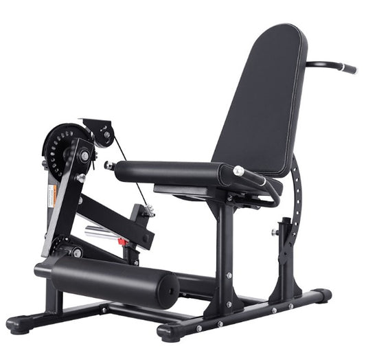 LEG EXTENSION E LEG CURL DA SDRAIATO A CARICO LIBERO CON CARRUCOLA 200KG SUPPORTATI