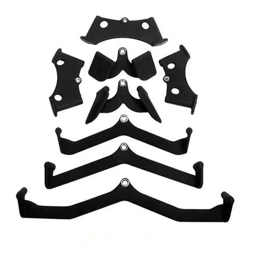 SET IMPUGNATURE 8 ACCESSORI Pull Down Bar Access, accessorio per allenamento per palestra, fitness, sollevamento pesi, braccia per allenamento della forza, tricipiti, schiena, spalle