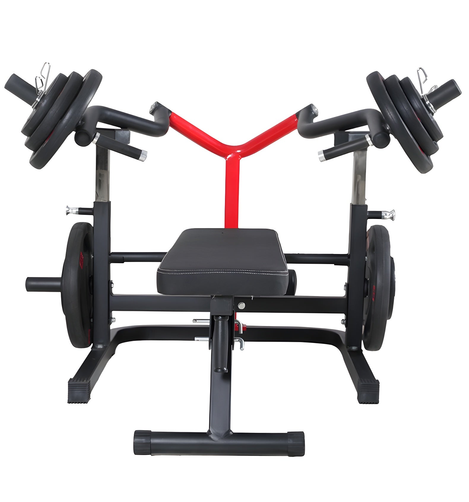Panca Convergente Inclinabile Regolabile Bench Press Machine Supporto 100kg a lato