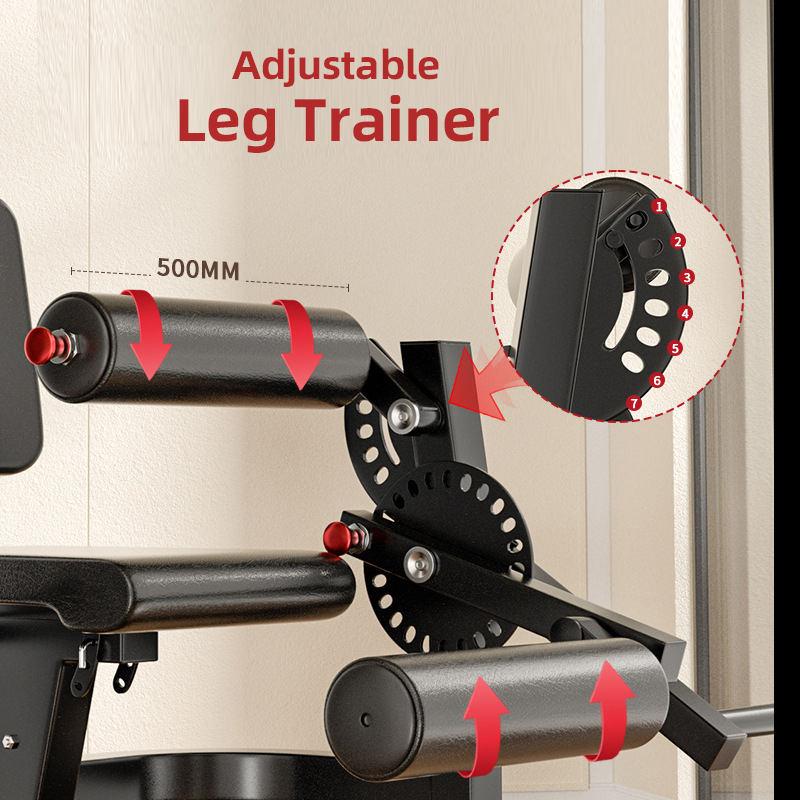 Leg extension - Leg curl da seduto 100KG Supportati Dischi 28MM con Porta Dischi