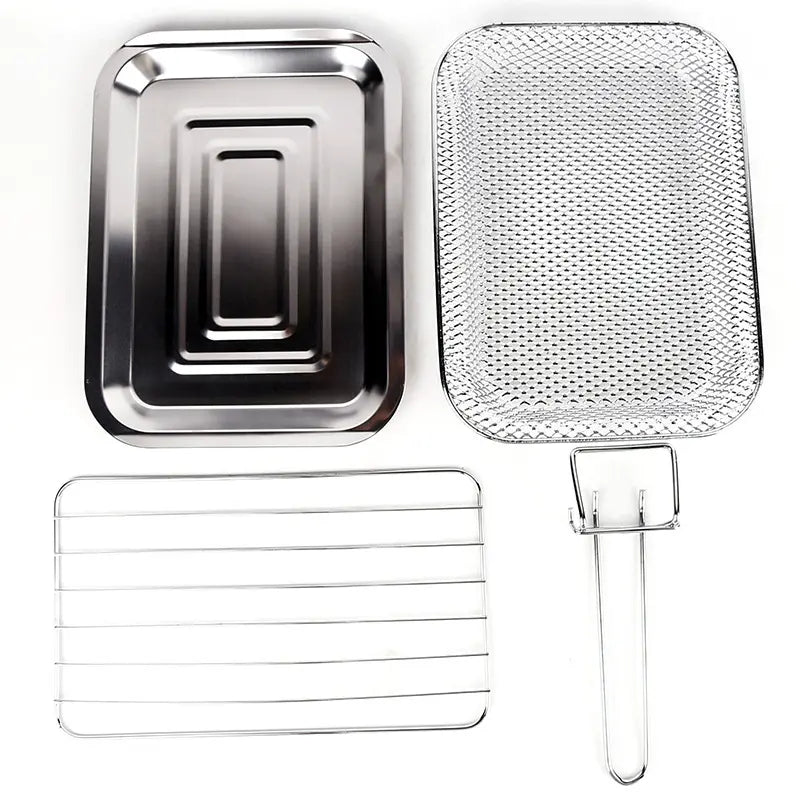 Friggitrice ad Aria 15L, 1400W con Display LCD Touch, Timer e Funzione Prenotazione, Rivestimento Antiaderente, Accessori Inclusi e Spegnimento di Sicurezza