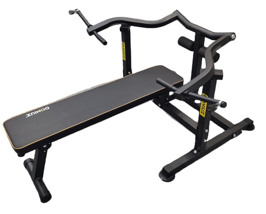 Panca Convergente Inclinabile Regolabile Bench Press Machine Supporto 75kg a lato dischi 28mm