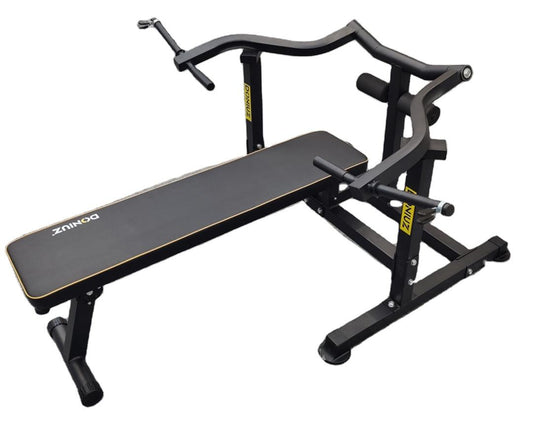 Panca Convergente Inclinabile Regolabile Bench Press Machine Supporto 75kg a lato dischi 28mm