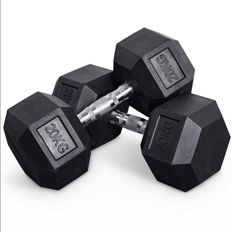 SET MANUBRI ESAGONALI DA 2.5KG A 25KG PALESTRA GYM IMPUGNATURA ANTISCIVOLO PESO FISSO