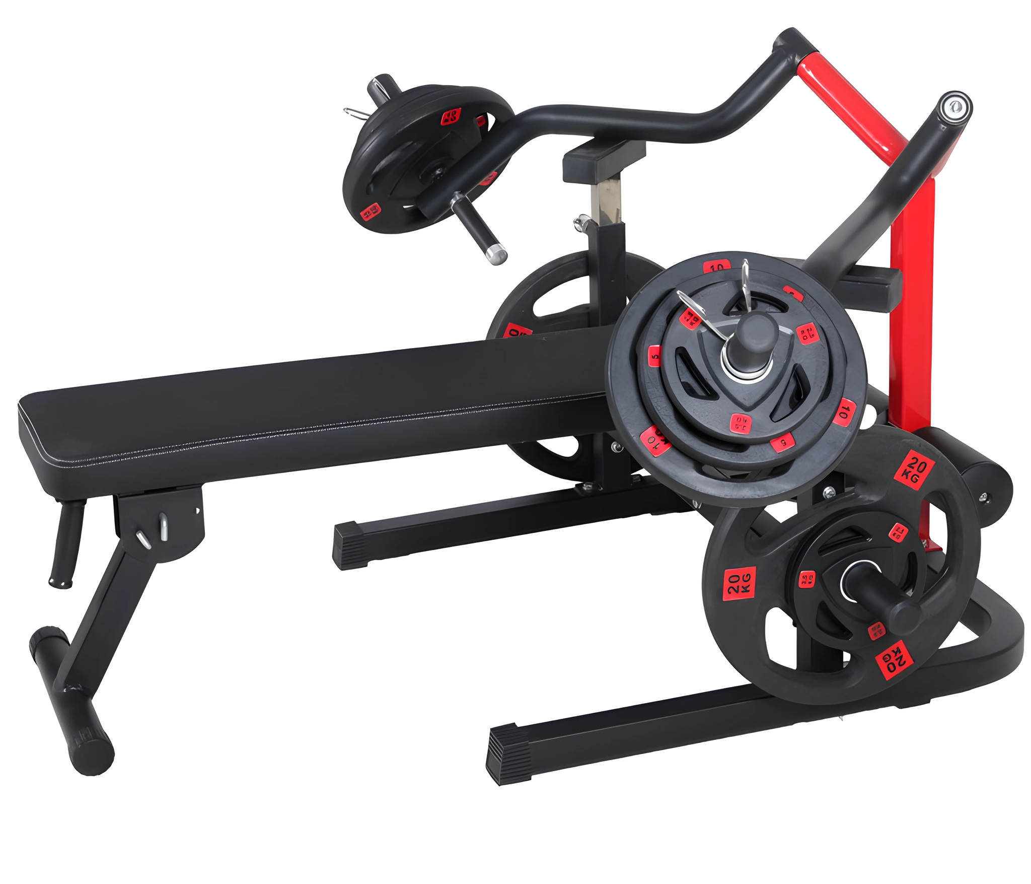 Panca Convergente Inclinabile Regolabile Bench Press Machine Supporto 100kg a lato
