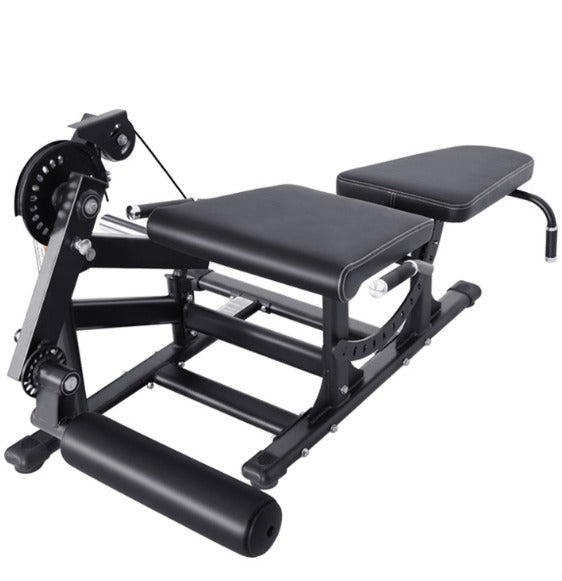 LEG EXTENSION E LEG CURL DA SDRAIATO A CARICO LIBERO CON CARRUCOLA 200KG SUPPORTATI