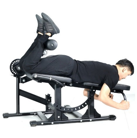 LEG EXTENSION E LEG CURL DA SDRAIATO A CARICO LIBERO CON CARRUCOLA 200KG SUPPORTATI