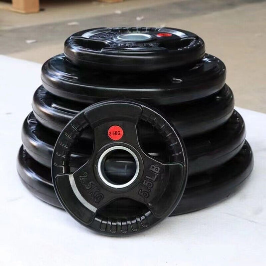 Set Dischi 100kg + Bilanciere Olimpico 50mm Portata fino a 340kg 220cm Palestra Gym Impugnatura Antiscivolo Peso Fisso